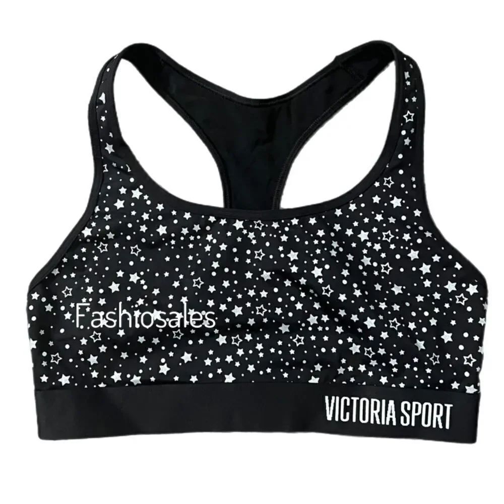 Victorias Secret The Player Unlined Racerback Sport Bra Medium Support black
